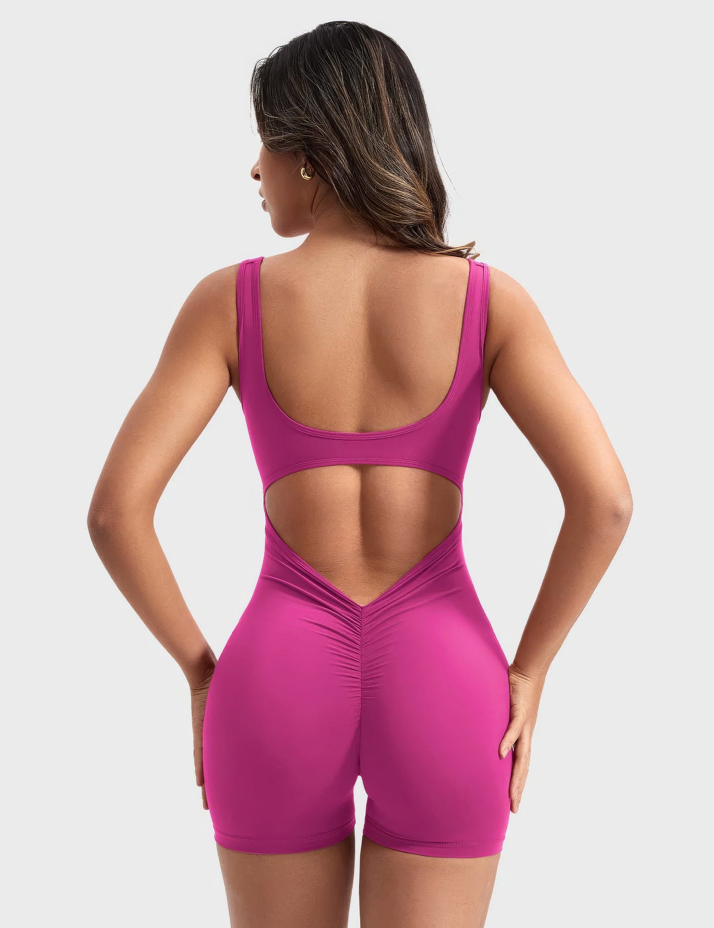 DEMI | V-BACK JUMPSUIT SHORT