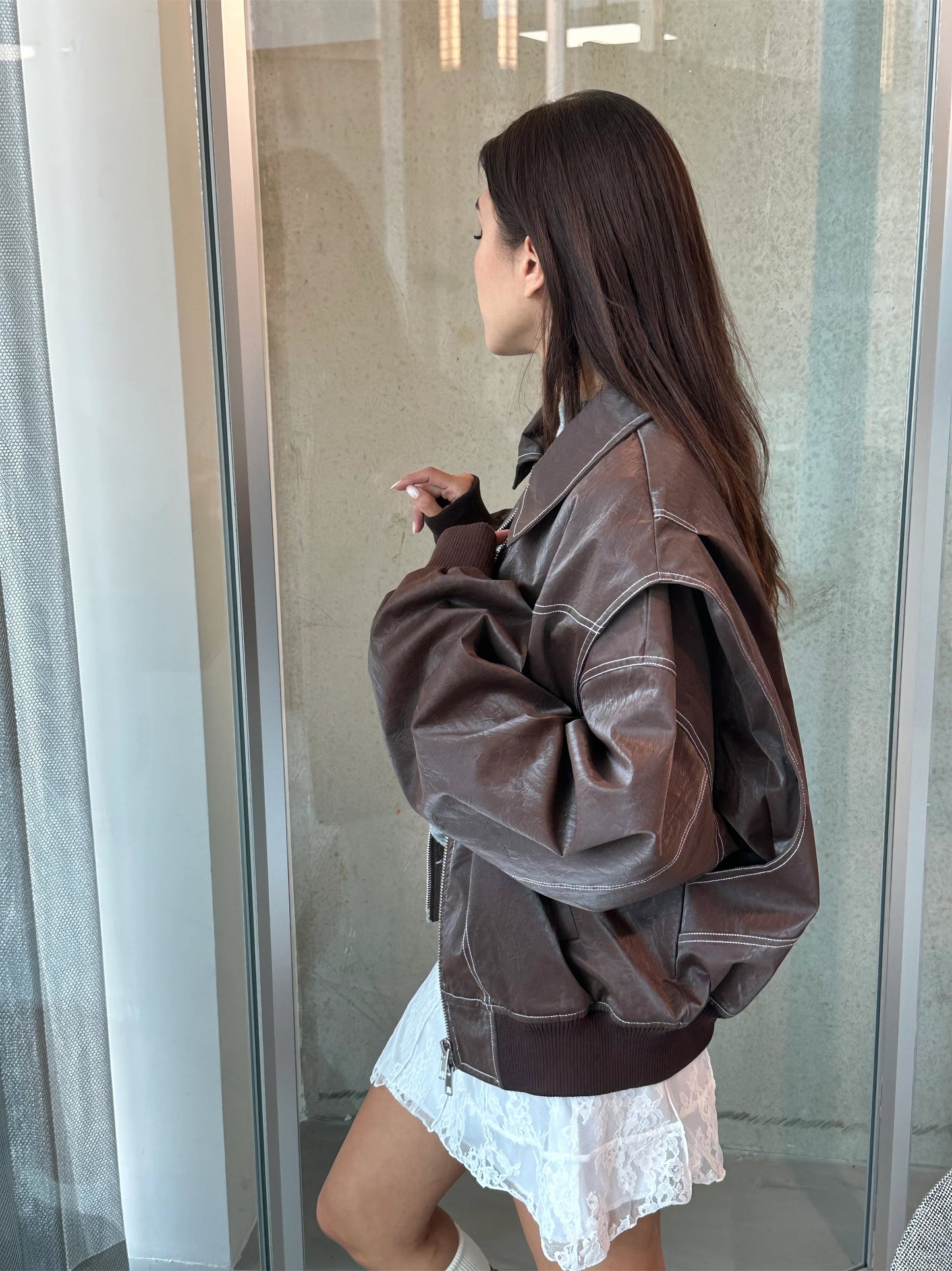 AMY | OVERSIZED CONTRAST JACKET