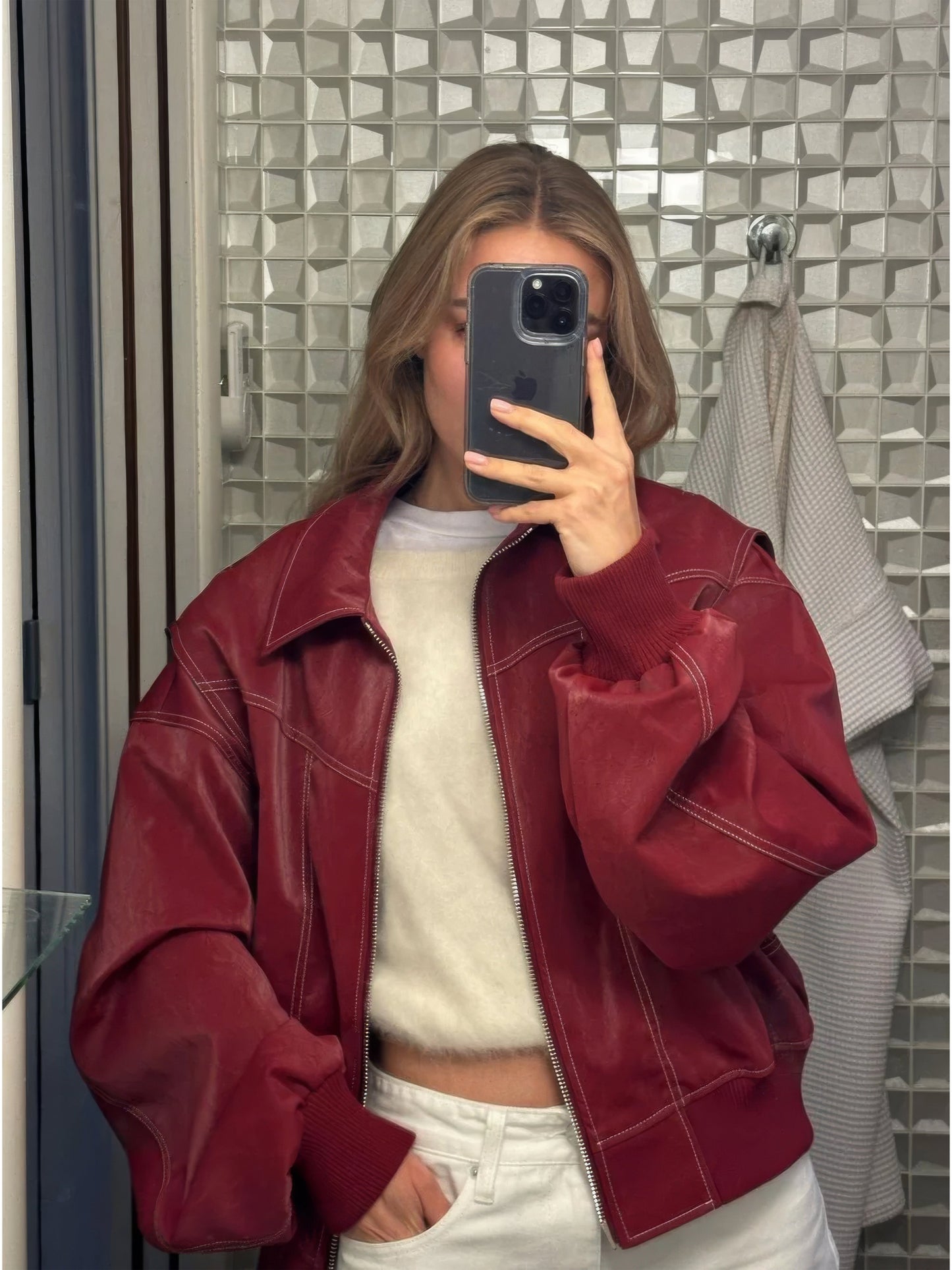 AMY | OVERSIZED CONTRAST JACKET